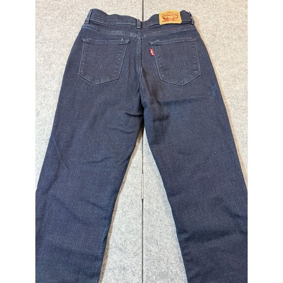 Levi's Jeans Womens 26 Blue Denim Classic Straight Leg Mid Rise Pockets Zip Fly - Picture 2 of 8